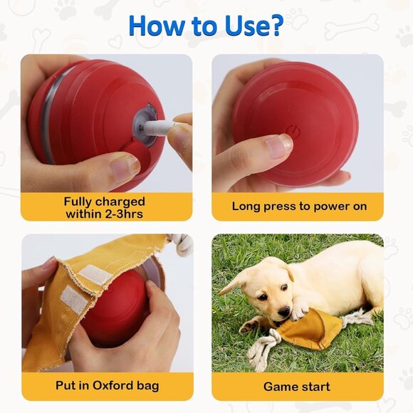 Wicked Ball Squeaky Dog Toy - Interactive & Motion-Activated Play for All Breeds - Picture 4 of 7